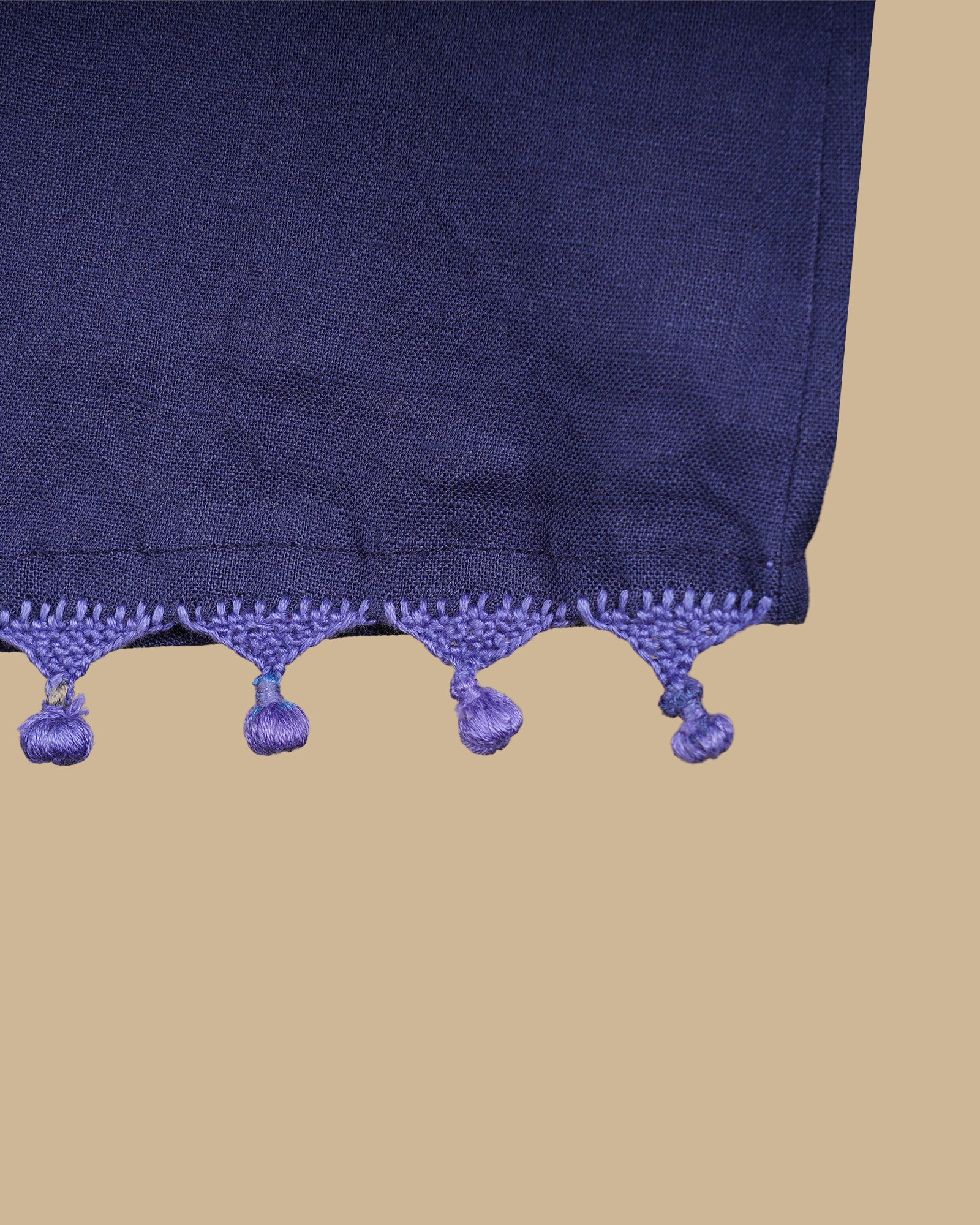 THE TASSEL CROP TOP - BLUE