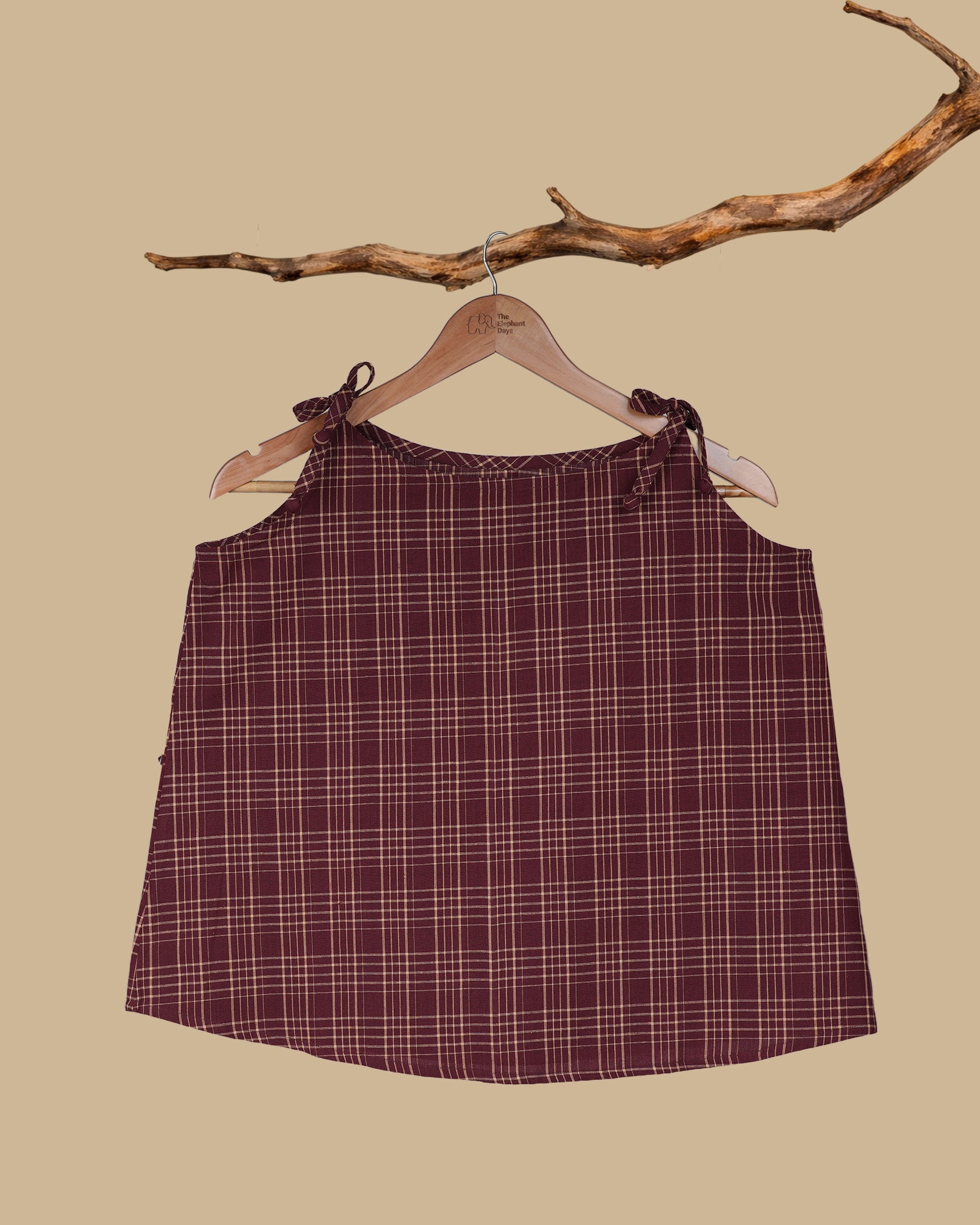 THE TIE UP COTTON TOP - RED