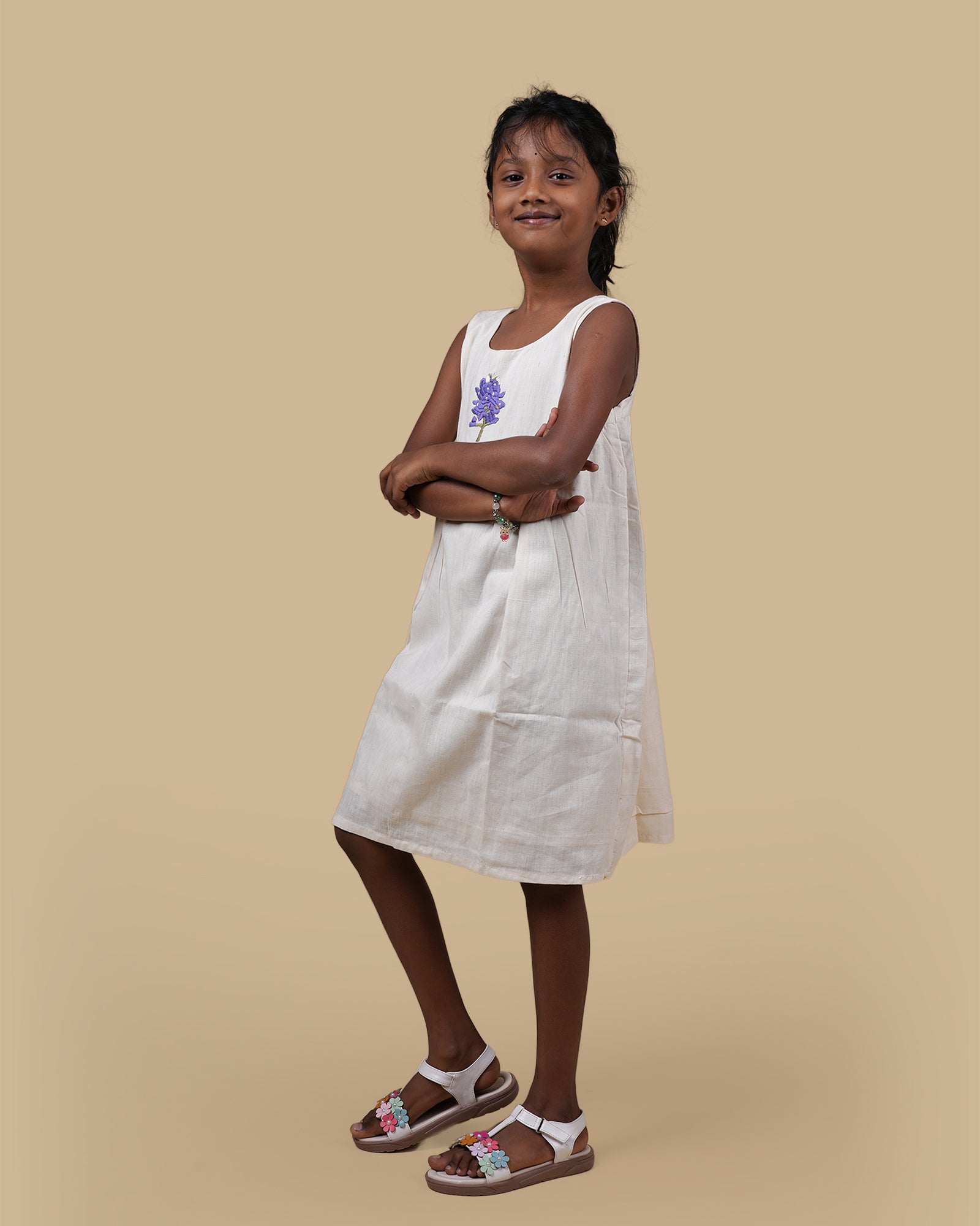ORGANIC COTTON DRESS - WHITE