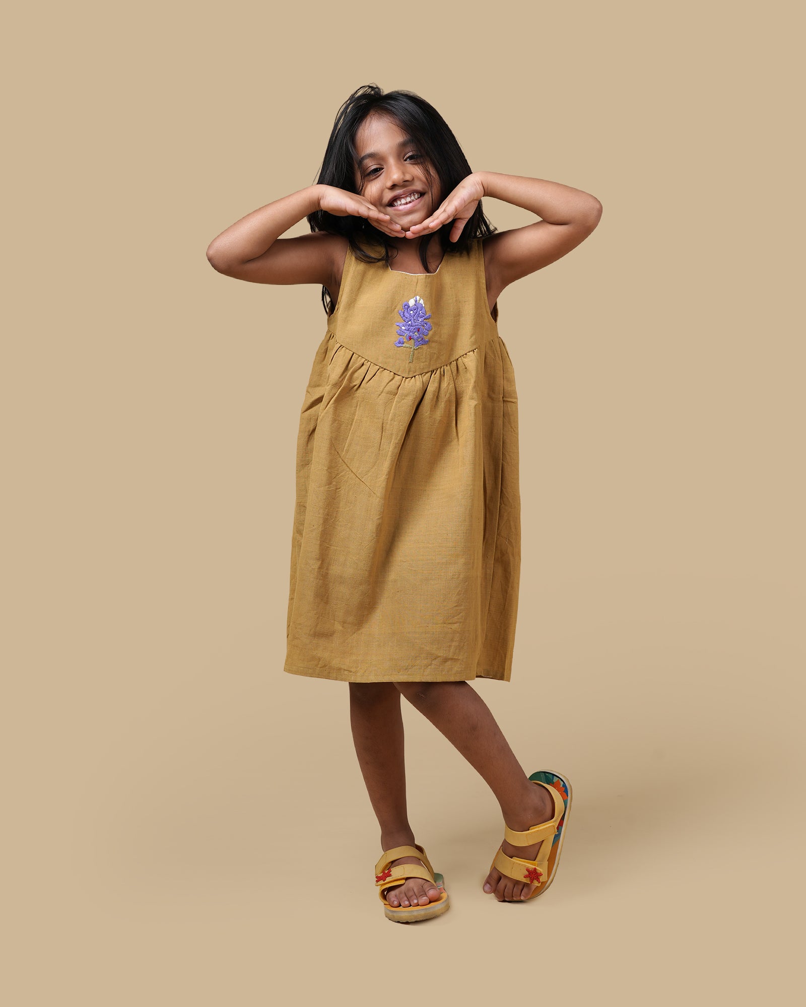 ORGANIC COTTON DRESS - GREEN