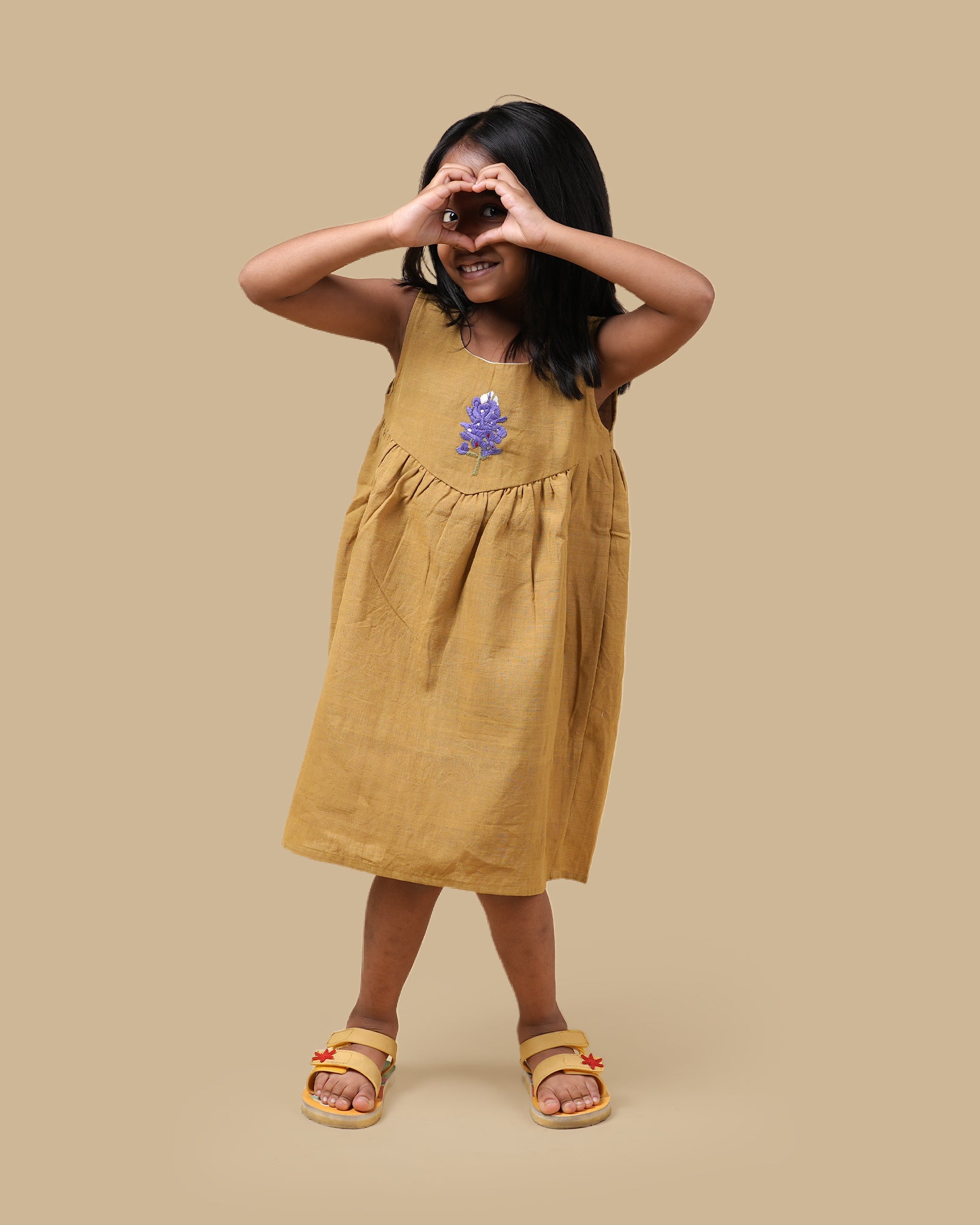 ORGANIC COTTON DRESS - GREEN