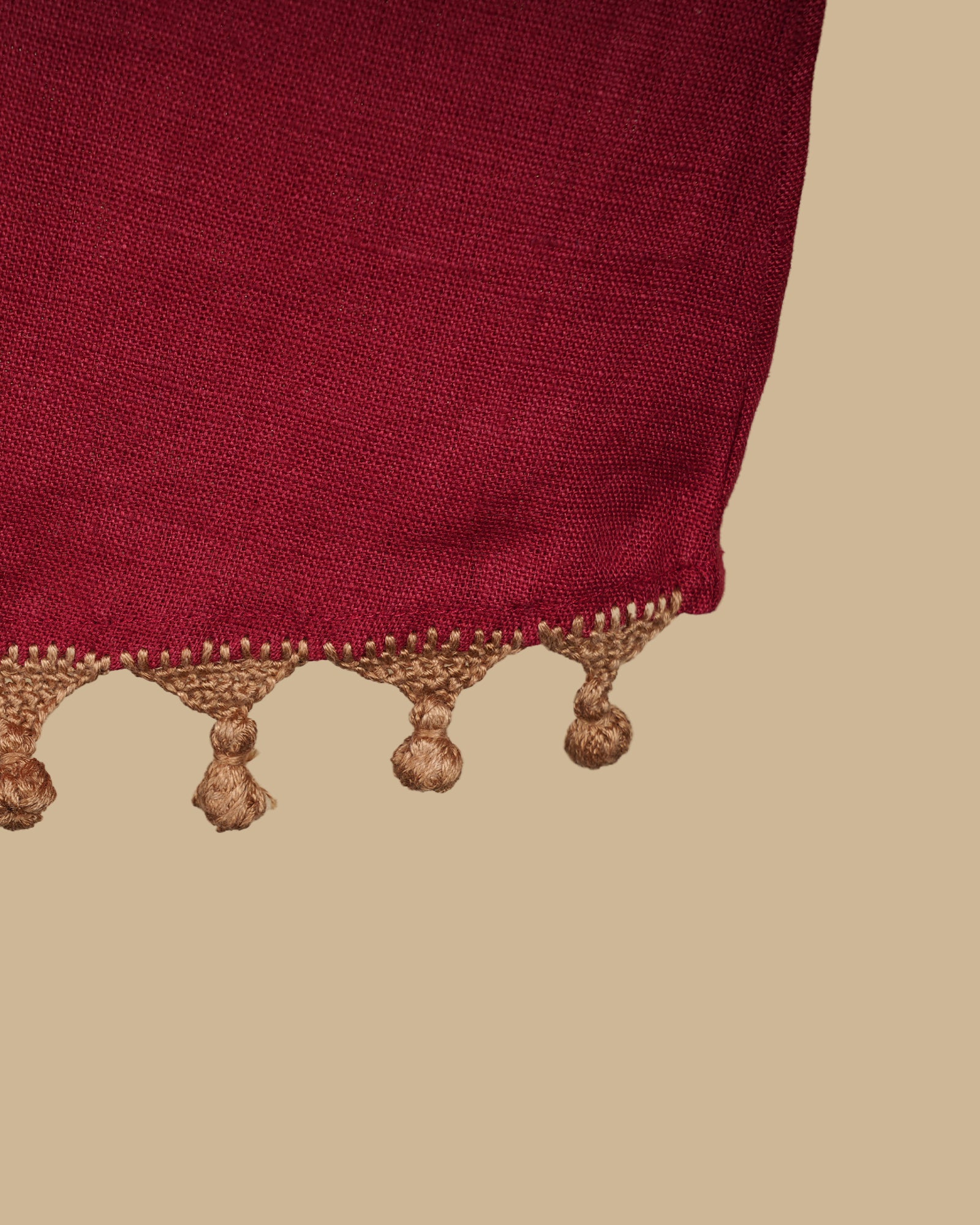 THE TASSEL CROP TOP - RED