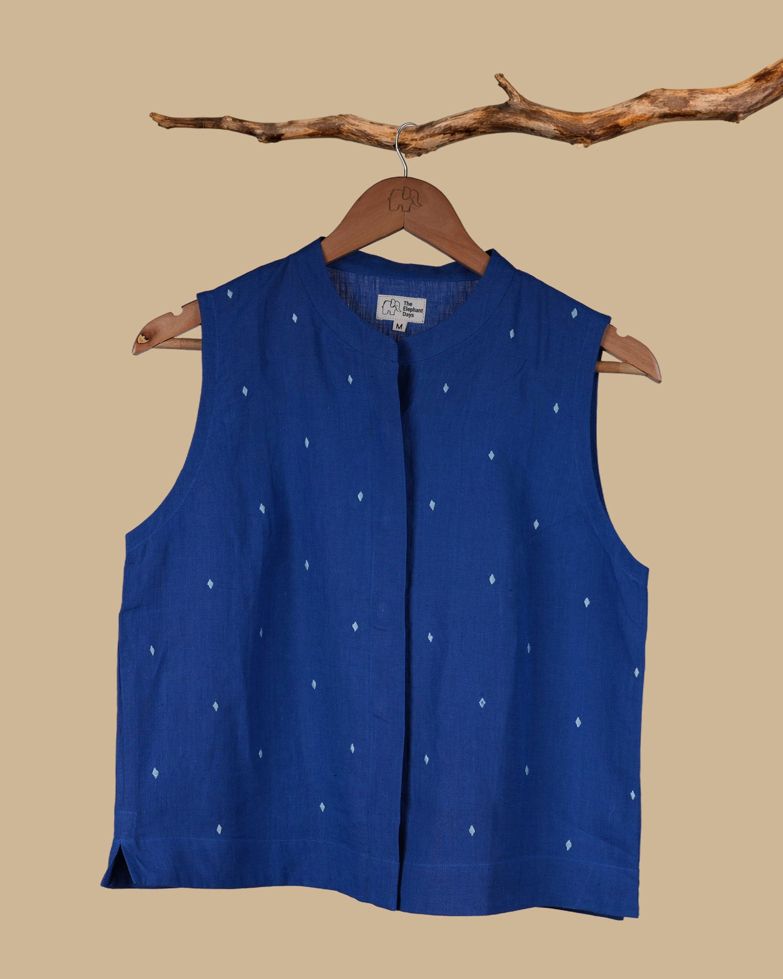 THE MOTIFS COTTON TOP - BLUE