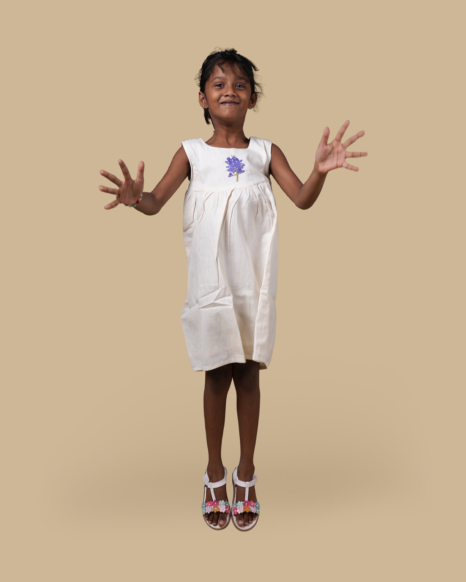 ORGANIC COTTON DRESS - WHITE