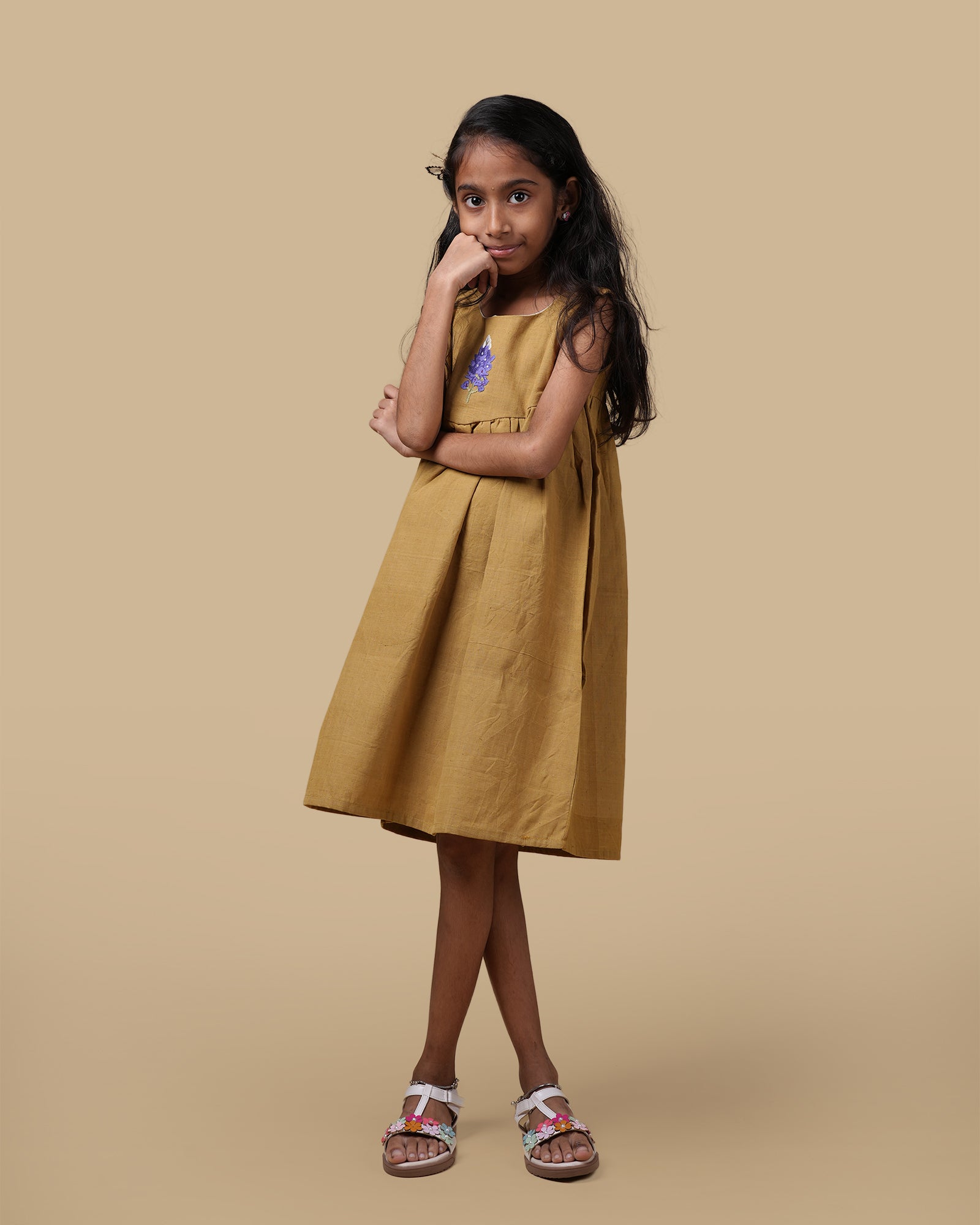 ORGANIC COTTON DRESS - GREEN